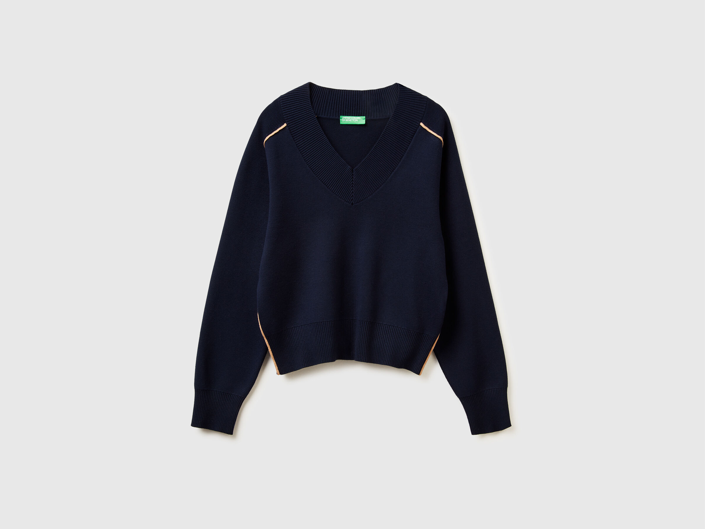 V NECK SWEATER L/S Mulher image number 5